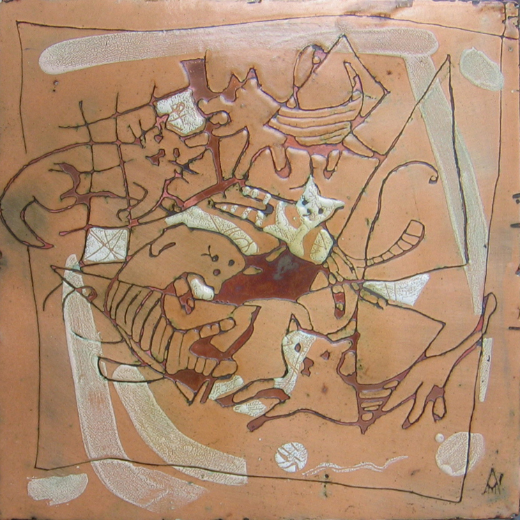 Із серії «Загадкове життя». 2006. Мідь, емаль